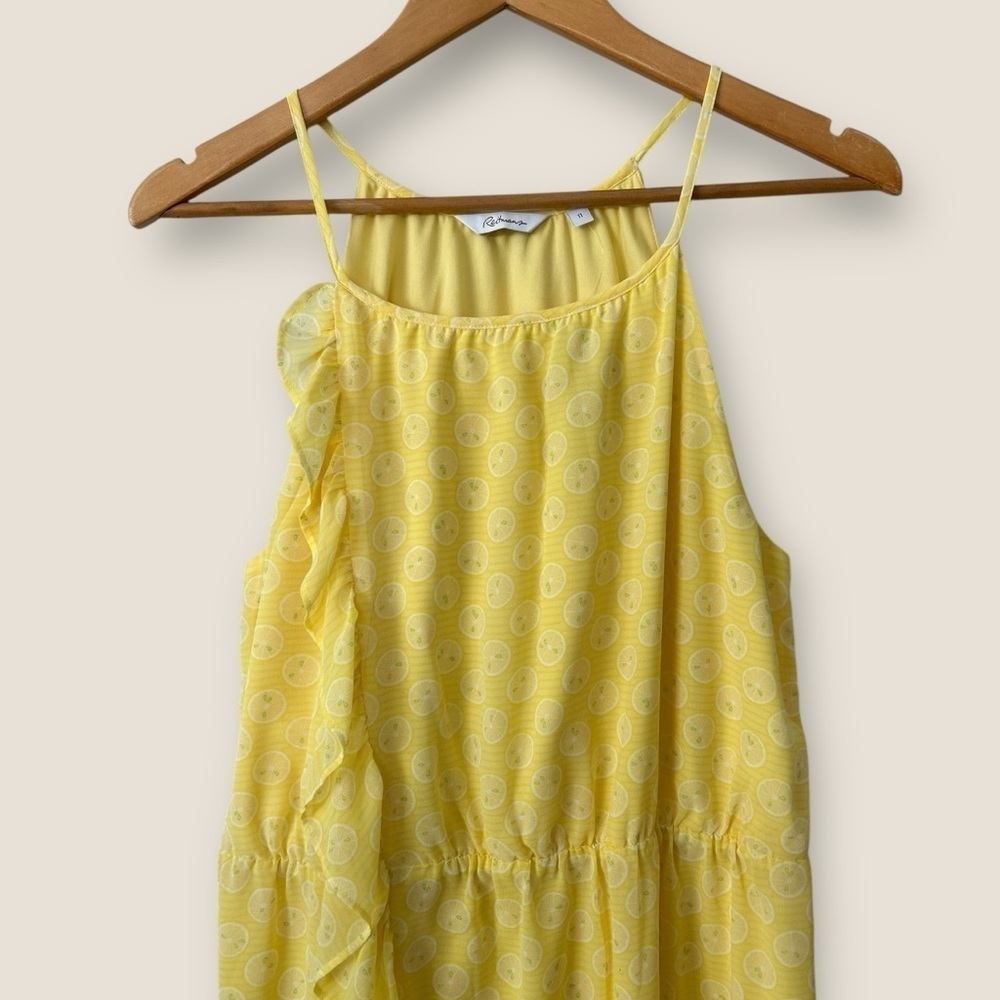 Reitmans Yellow Lemon Summer Ruffle Dress NWT - Picture 2 of 11